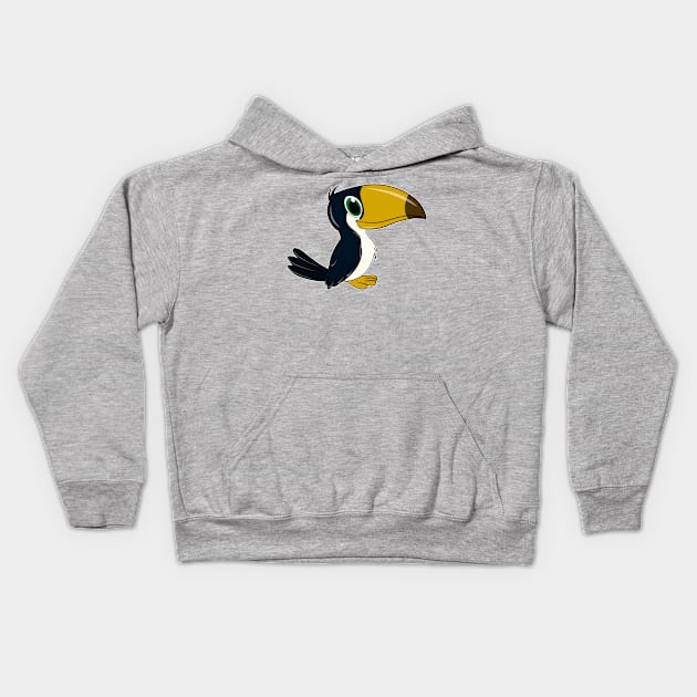 Careful with the beak, toucan! Kids Hoodie by FamiLane